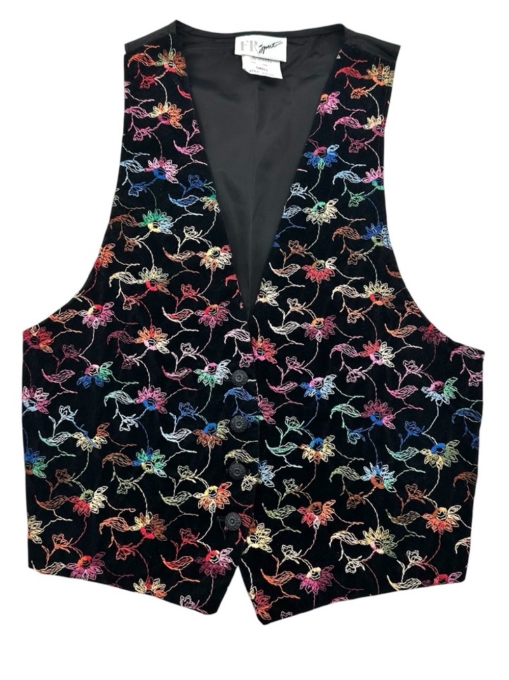 Vintage FR Sport Velveteen Dress Vest – Women’s Small (Made in USA) | 90s / Y2K
